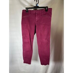Gap Skinny Ankle Pants Womens 10R‎ Burgundy Maroon Chino Trousers Gap For Good